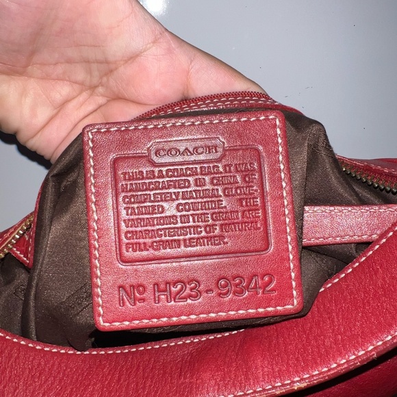 ❤️Vintage coach red legacy west hobo 9342❤️ - Picture 5 of 8